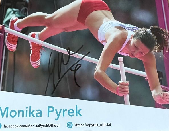 Monika Pyrek oryginalny autograf karta 10x15 cm