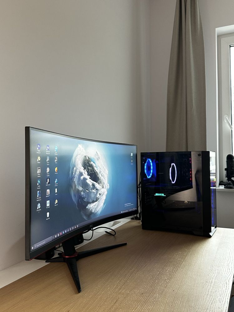 Ігровий ПК та Монітор, GeForce RTX 3070 Ti + Intel i5-12600kf