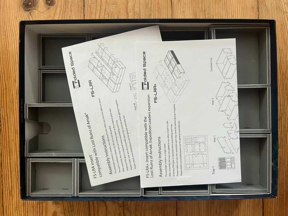 Insert para Lost Ruins of Arnak + Expedition Leaders da Folded Space