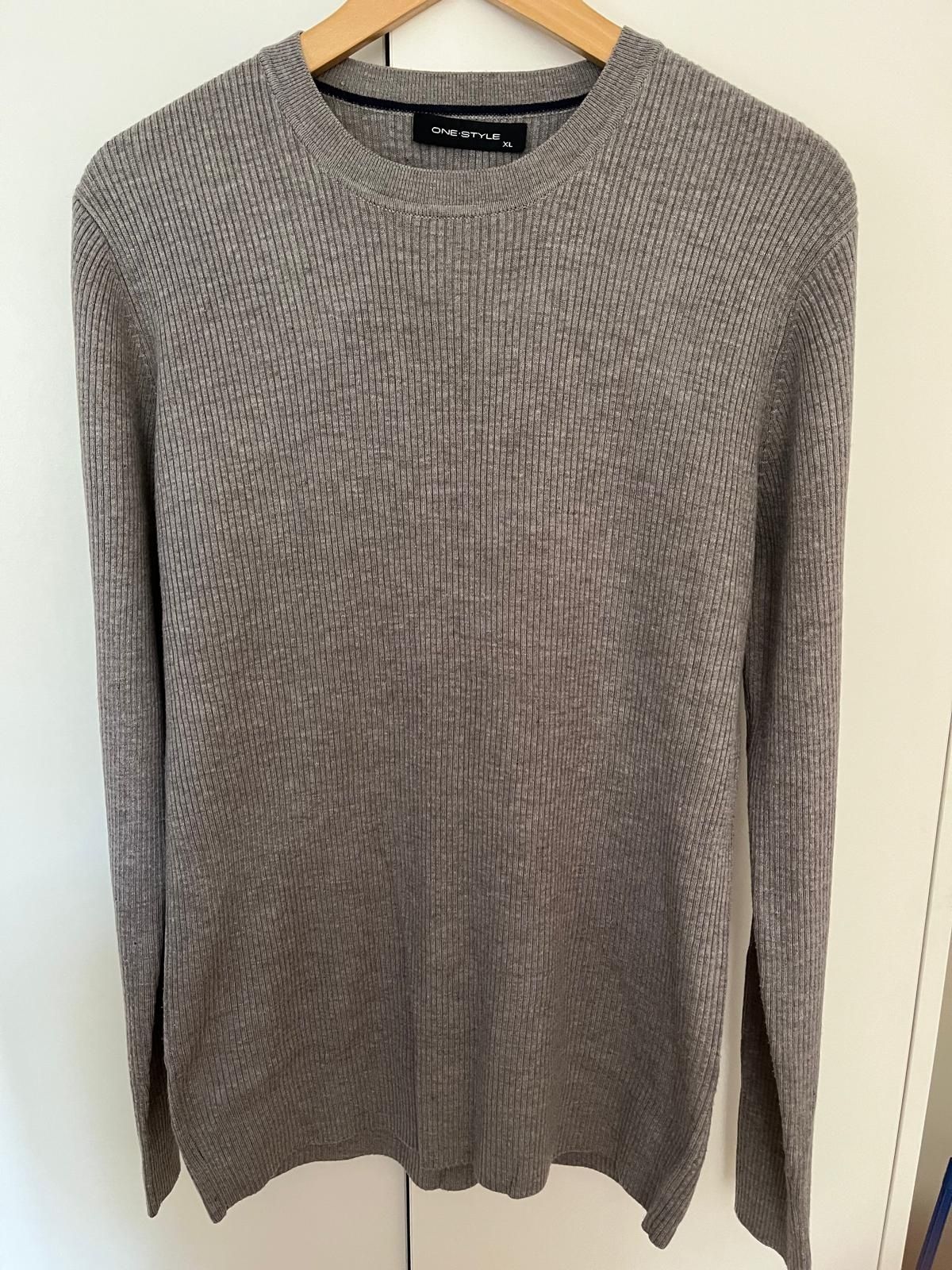 Sweter sweterek męski szary Nowy L/XL