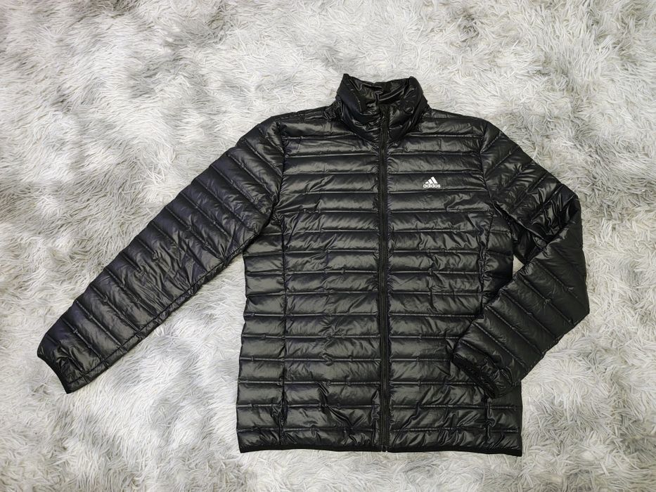 Kurtka zimowa męska pikowana puchowa Adidas rozm L