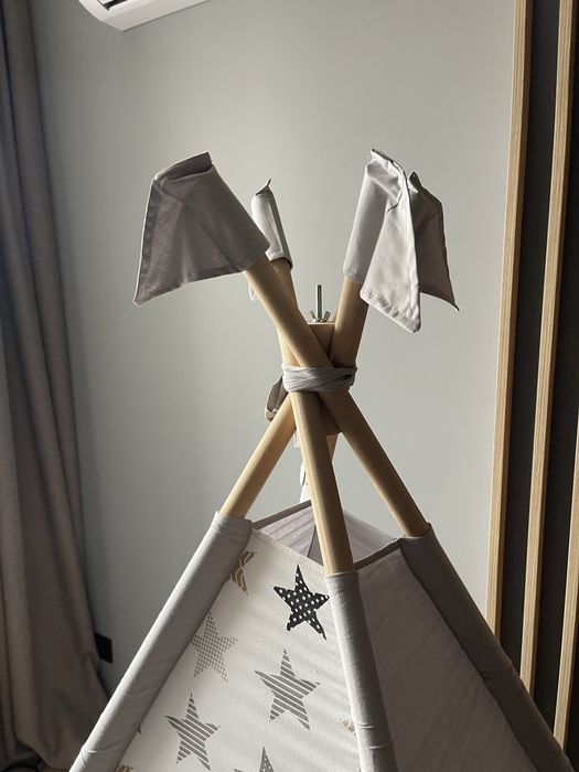 Вігвам, бренд Vikiriki, товстий мʼякий коврик, 2 подушки, палатка