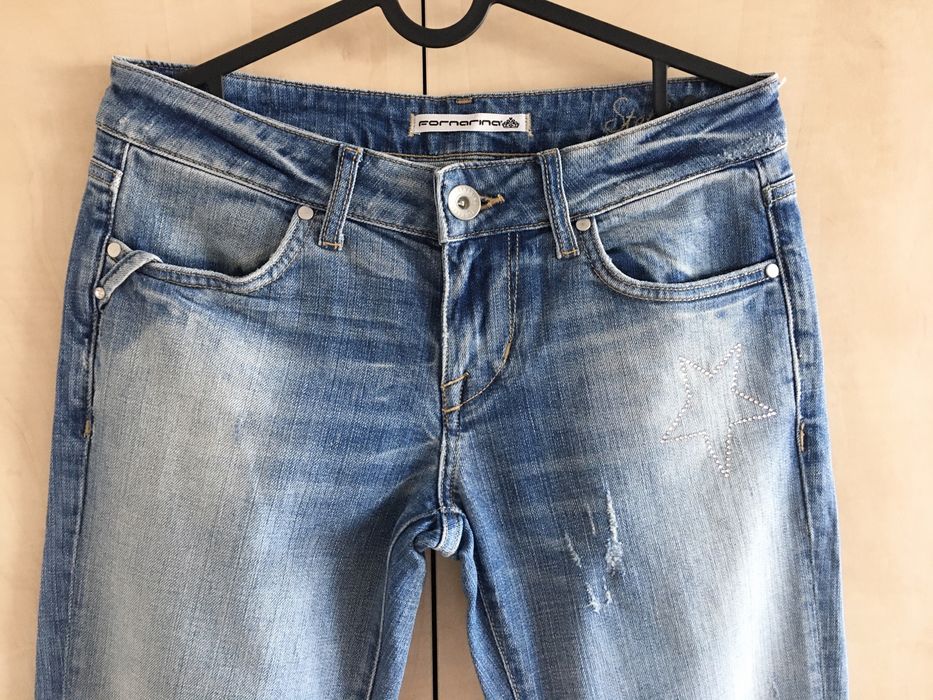 Fornarina spodnie jeansy straight prosta nogawka stella tg.28 r.38
