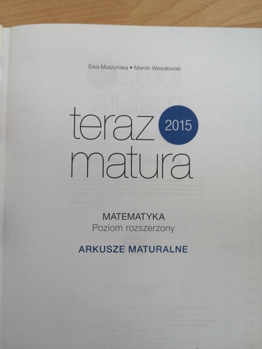 Teraz matura, arkusze maturalne, MATEMATYKA, poziom rozszerzony, MATUR