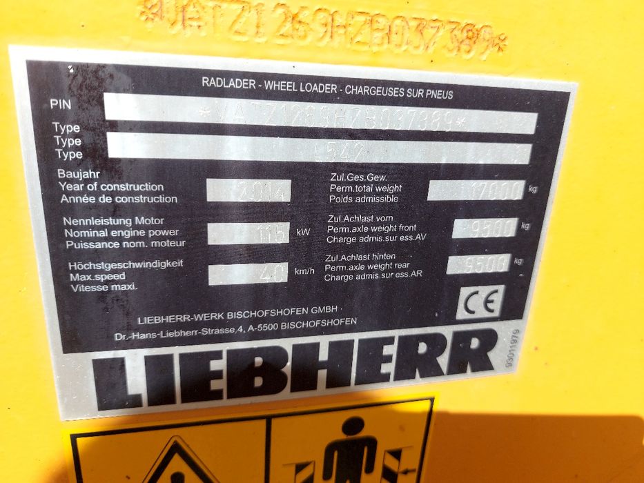 Liebherr 542 ładowarka