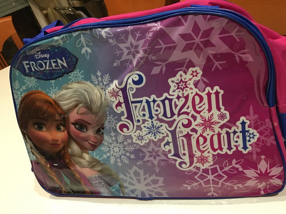 Bolsa Frozen rosa e azul