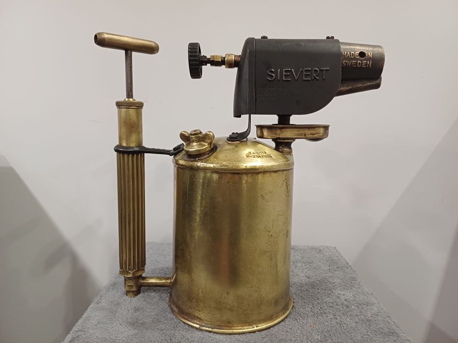 Stara szwedzka lutlampa Sievert typ 258