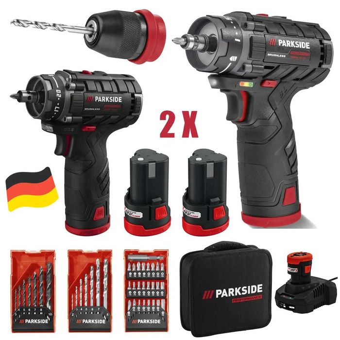 Акумуляторний дриль шурупокрут Parkside PBSPA 12 E4