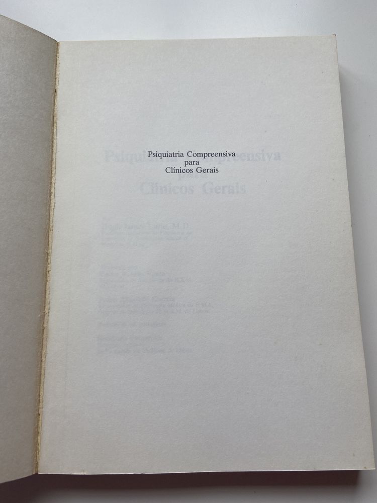 Psiquiatria Compreensiva para Clínicos gerais