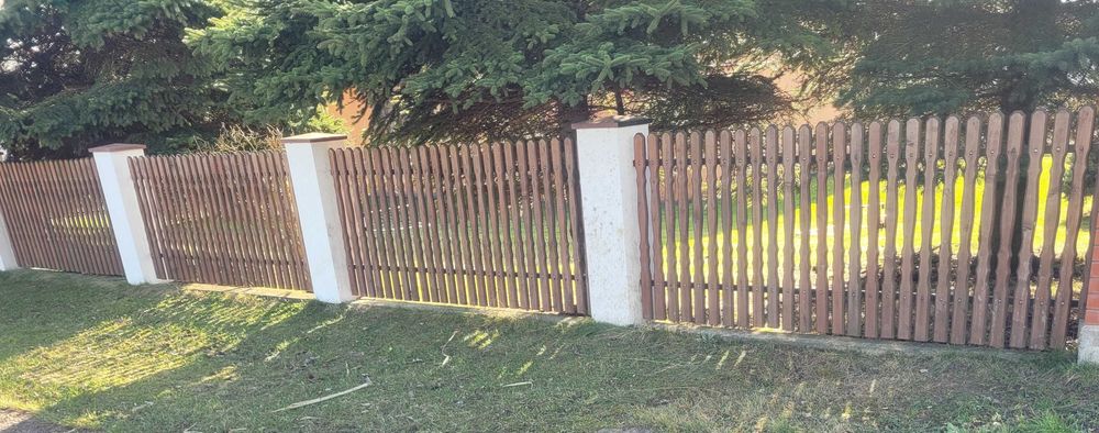 Brama furtka i przęsła ogrodzeniowe