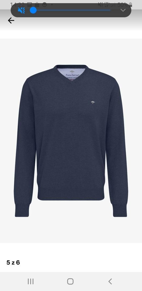 FYNCH-HATTON sweter męski Nowy Bawełna Premium M