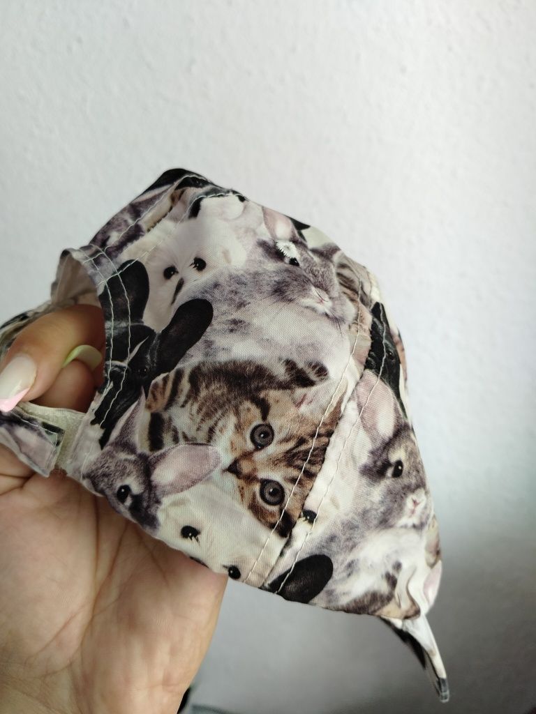 Czapka dziecięca h&m miękka ze zwierzętami 122/128