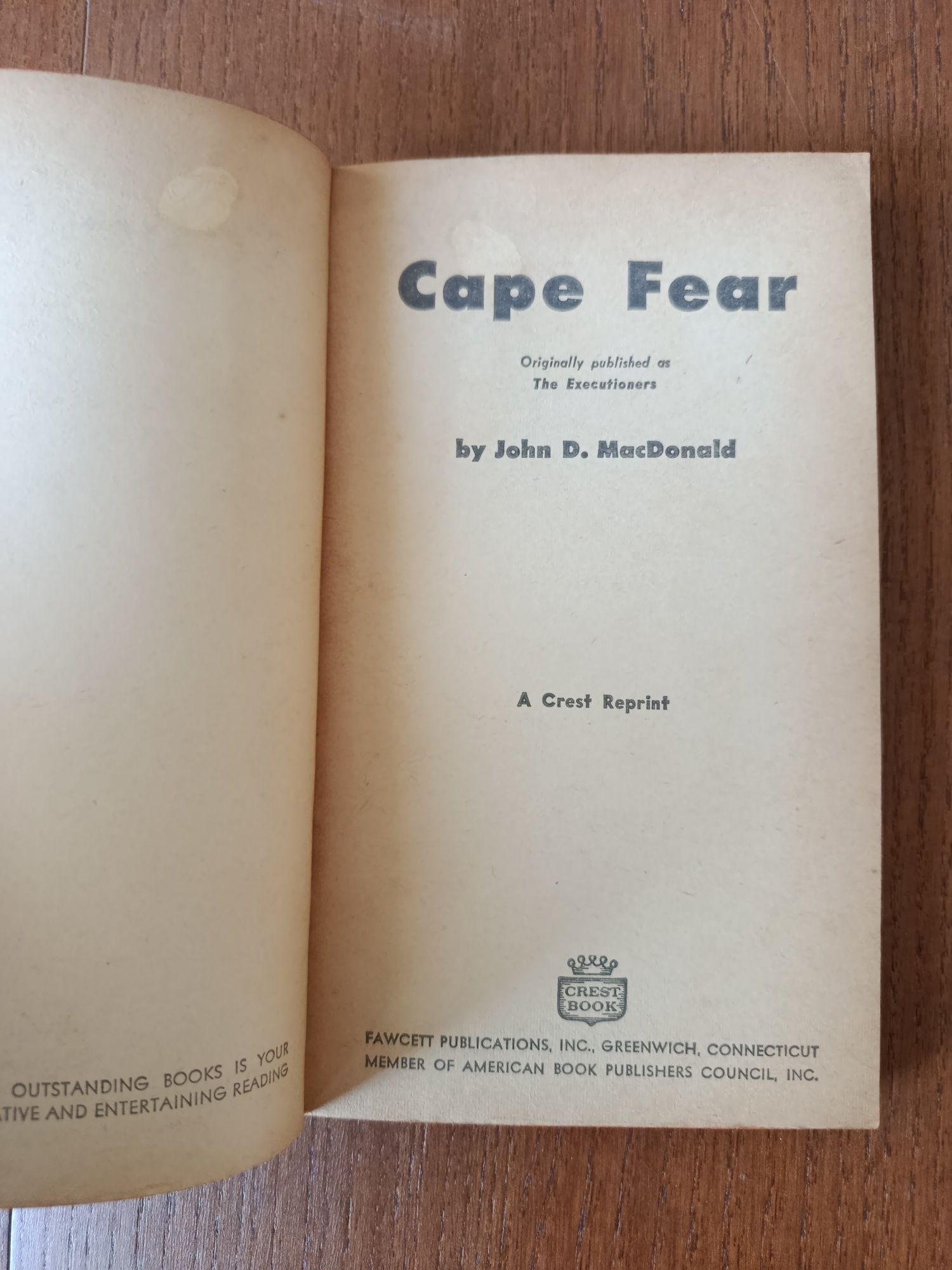 Cape fear - John D Macdonald's
