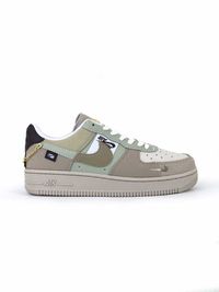 Чоловічі кросівки Nike  air force 1 білий з сірим 7635 ТОПЧИК