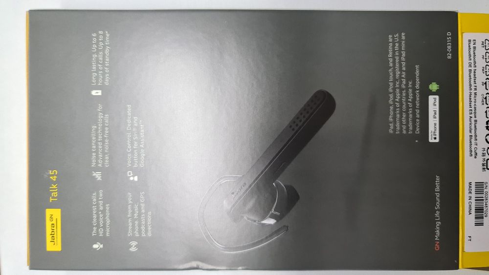 Auricolar bluetooth jabra 45 novo