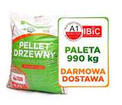 Pellet drzewny Transport w cenie Wysokokaloryczny Certyfikat A1  990kg