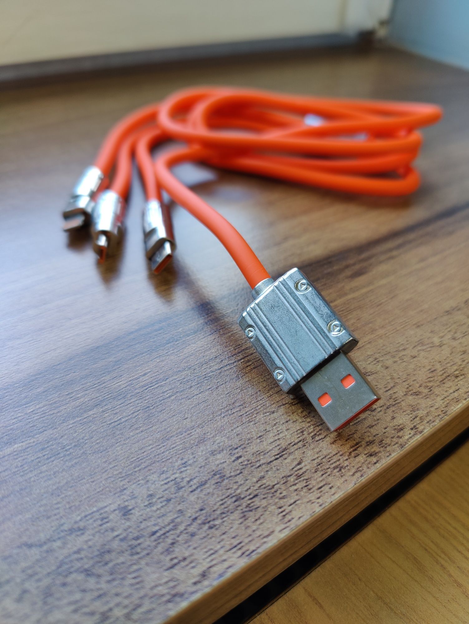 Kabel ładowania uniwersalny, USB - USB C, Micro USB, Lightning, 1,2m