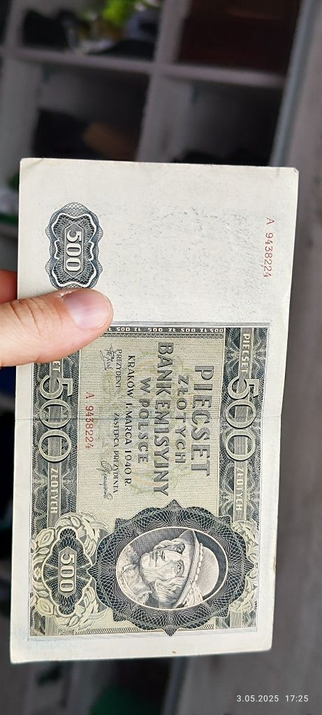 500 zł 1940 seria A "Góral"