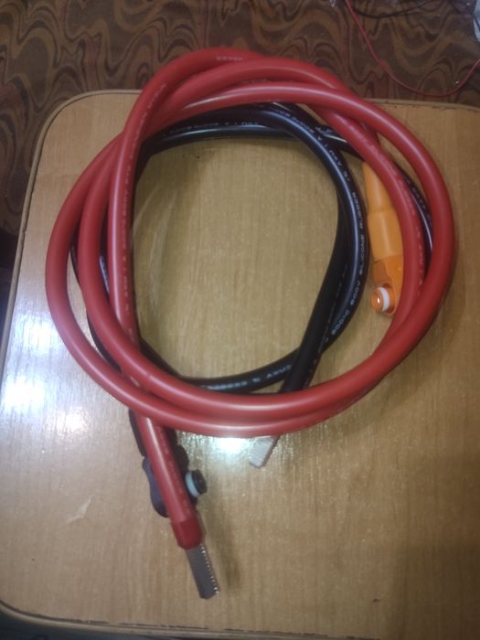 Провод силиконовый AWG4 для подключения АКБ Dynnes  B4850 к инвертору