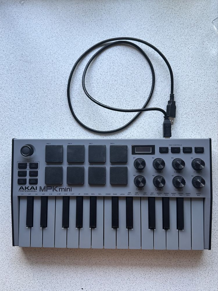 Akai MPK mini - special edition gray - szare midi