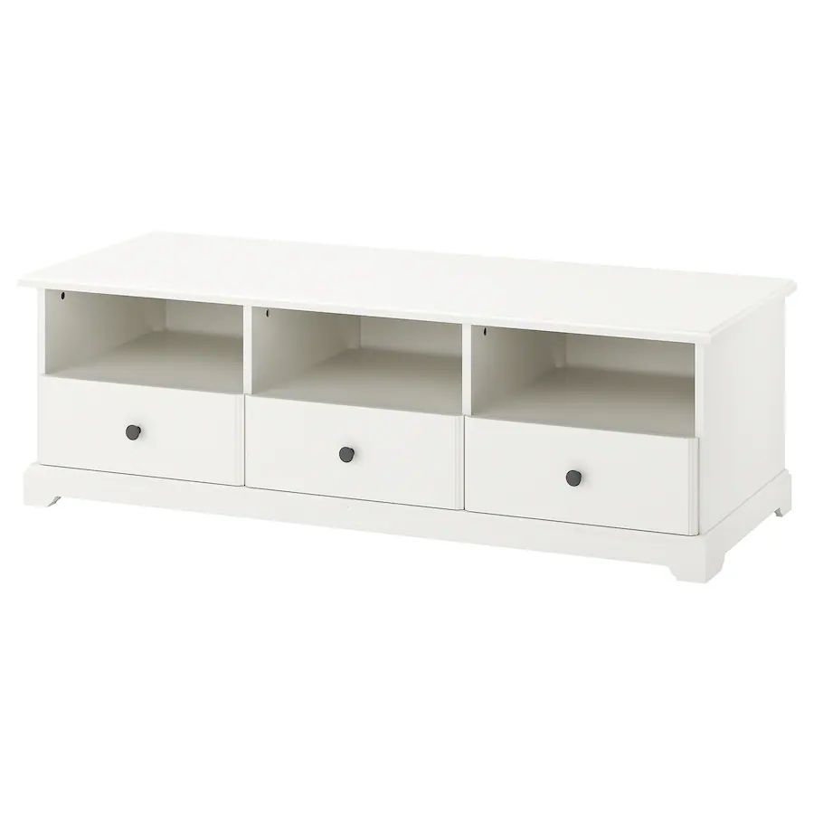Móvel TV IKEA LIATORP branco, 145x49x45 cm, COMO NOVO!