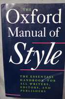 Nauka angielskiego THE OXFORD MANUAL OF STYLE proficiency level