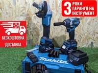 2в1 Акумуляторний гайковерт Makita DTW500 Болгарка DGA504 1200вт 36V8A