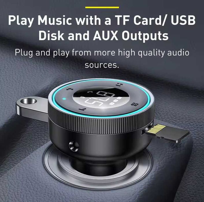 Автомобільні FM-трансмітер Baseus ФМ трансмиттер FM передавач