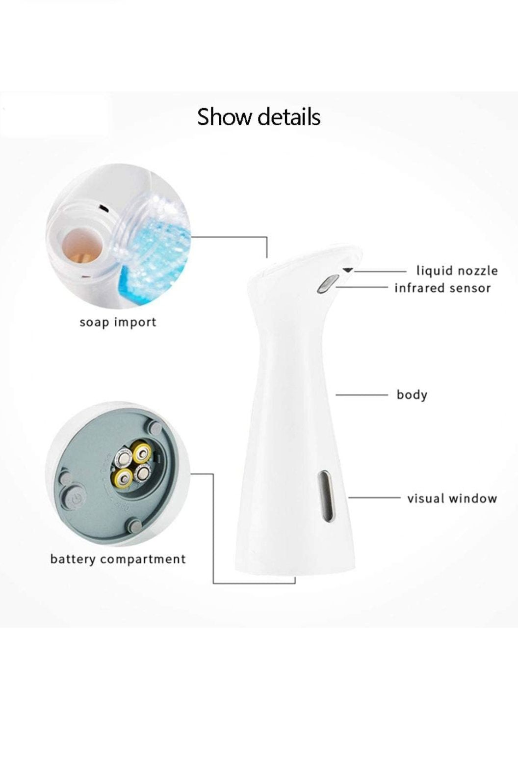 Dozownik mydła w kształcie kropli, nowy automatyczny indukcyjny automa