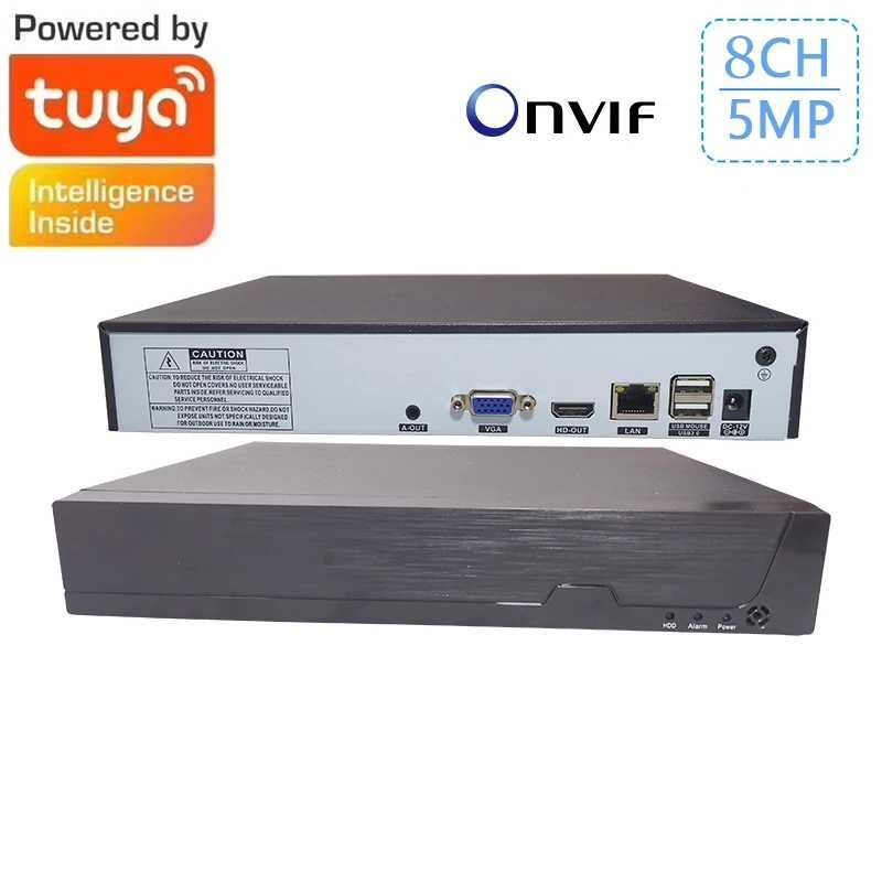 NVR/Box Gravação 8 Canais IP - TUYA Smart Life - ONVIF - NOVO