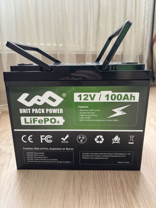 Новый аккумулятор  LiFePo4 12.8В 100Ah ~1200Wh з BMS