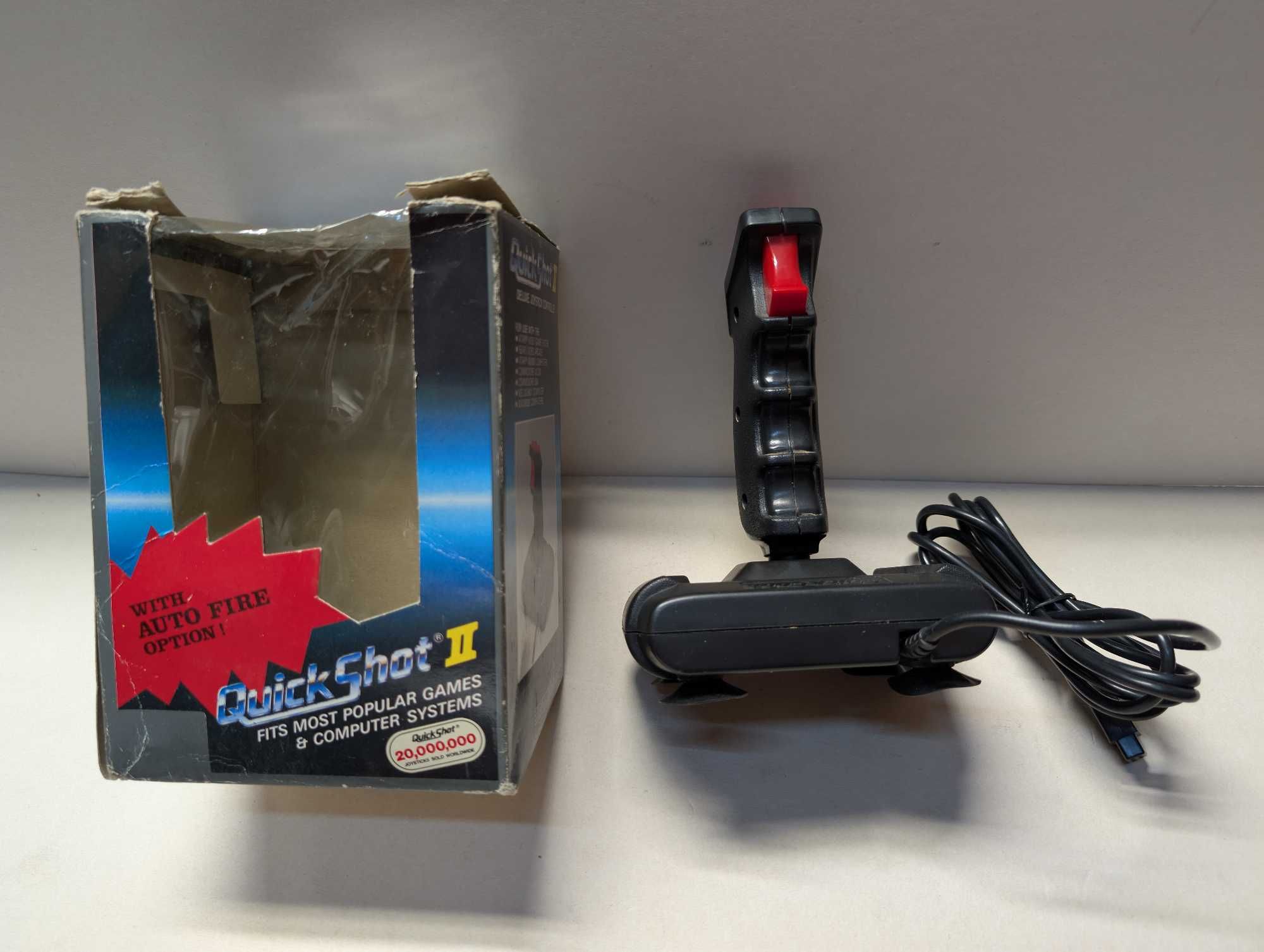 Joystick do Atarii Quick Shot 2 - oryginał sprzed lat z pudełkiem