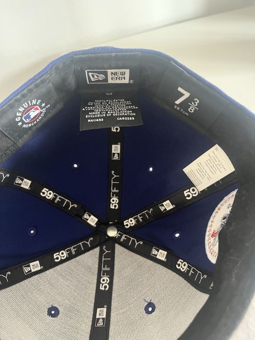 bone new era fechado azul novo