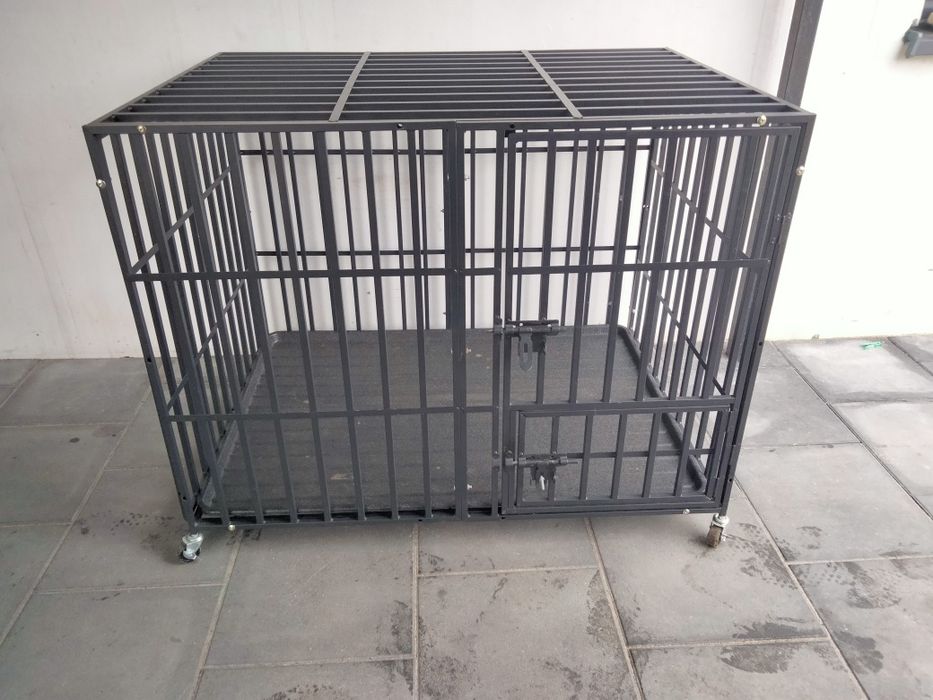 Metalowy kojec klatka na kółkach na małe średnie i duże psy