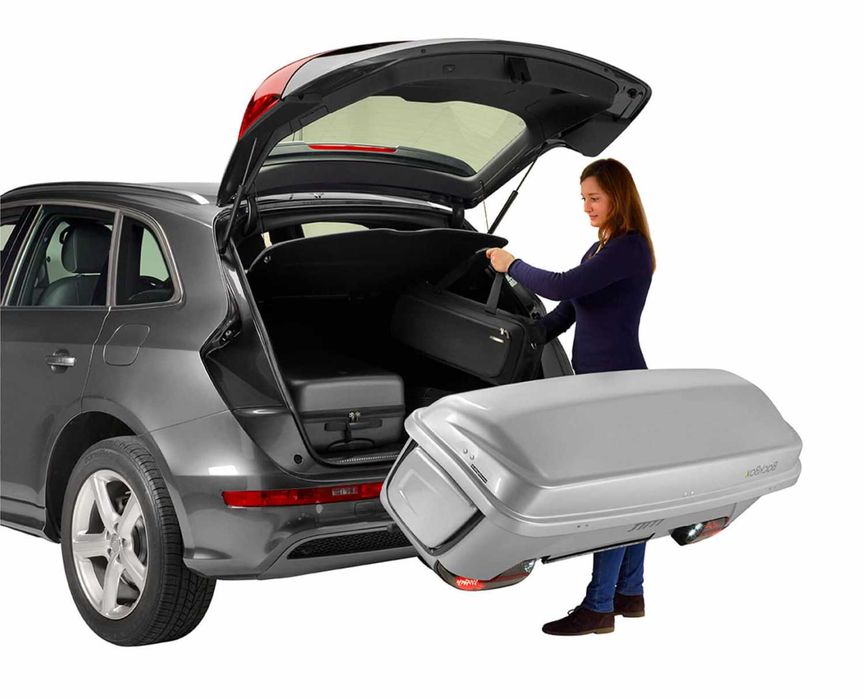 Kufer na hak box na narty do vana osobówka Tesla Audi Mercedes VW Ford