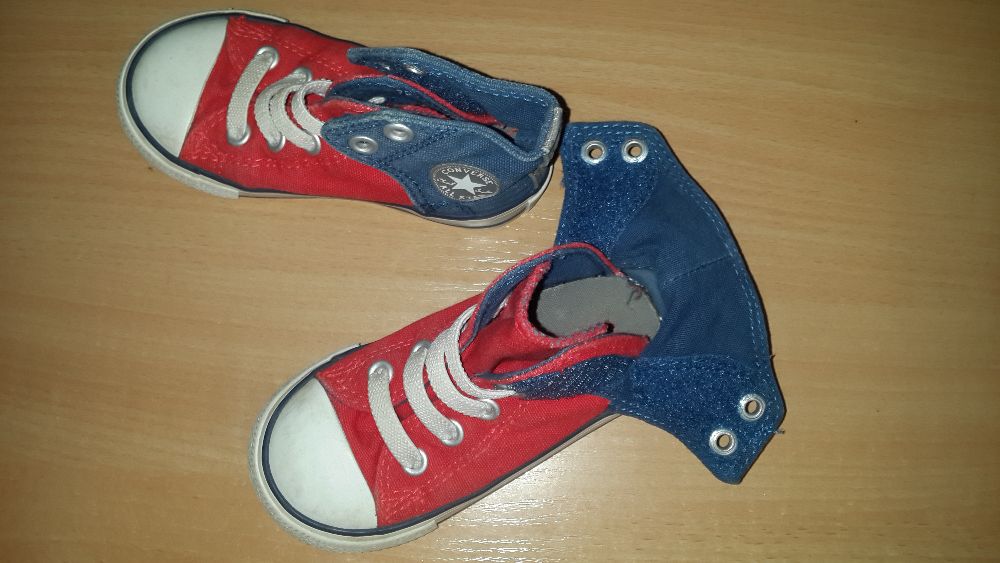 Кеды Converse на липучках стелька 14 см (размер 7)
