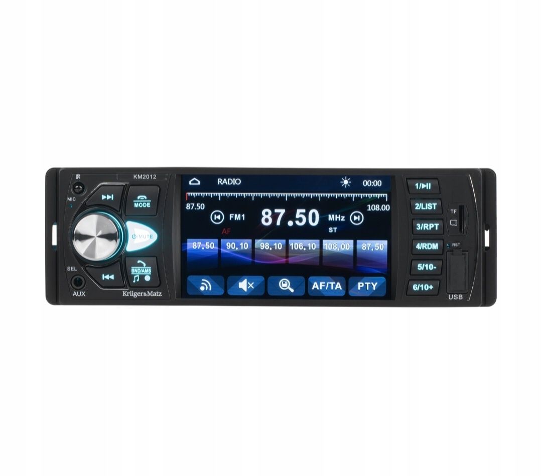 Radio samochodowe 1DIN wyświetlacz 4,1 cala MP5 USB AUX kamera cofania