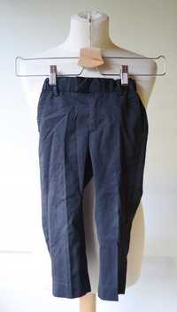 Spodnie Czarne Eleganckie H&M Paski 98 cm 2 3