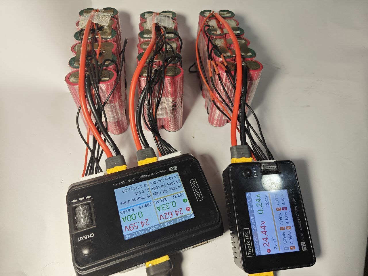 Аккумулятор 6S 2P 22,2V 9,5Ah из элементов Tesla 21700 Lishen/Samsung