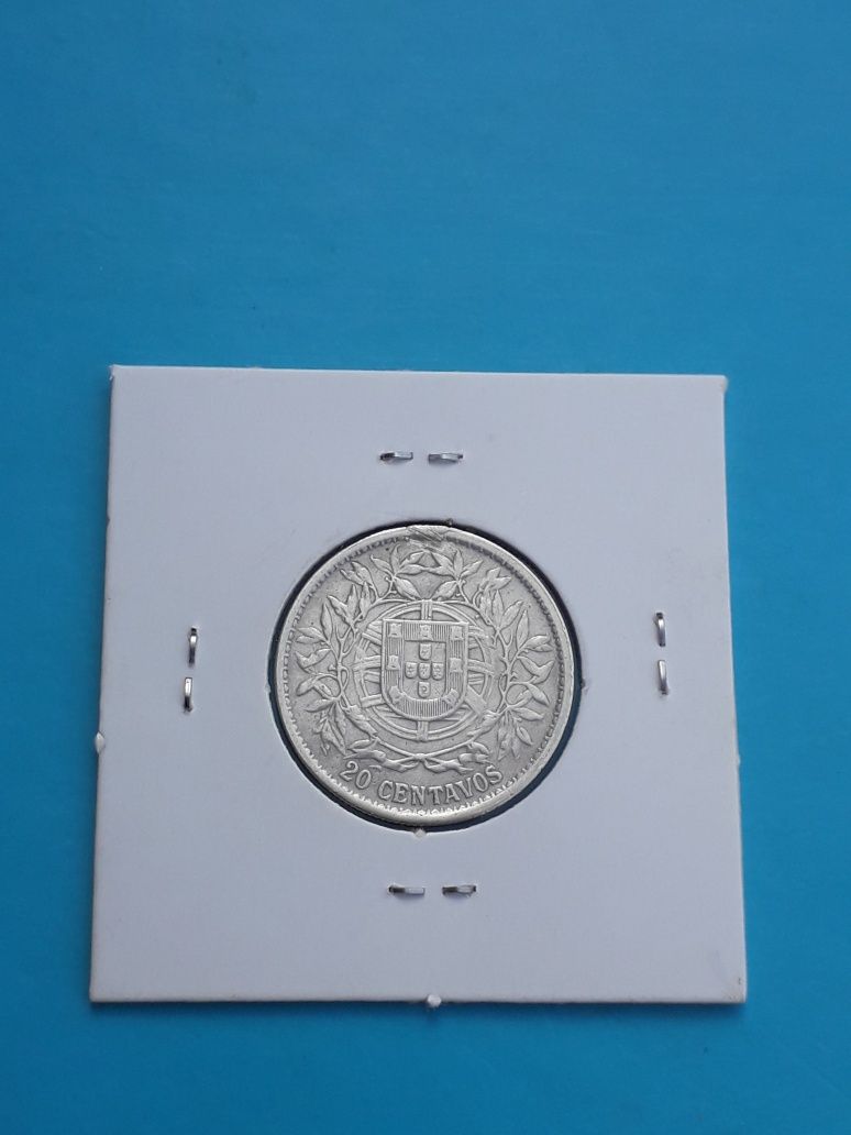 Moeda 20 centavos 1916 "Prata"