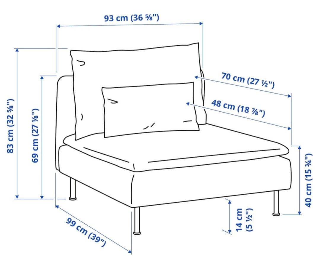 Kanapa narożnik modułowy SÖDERHAMN IKEA