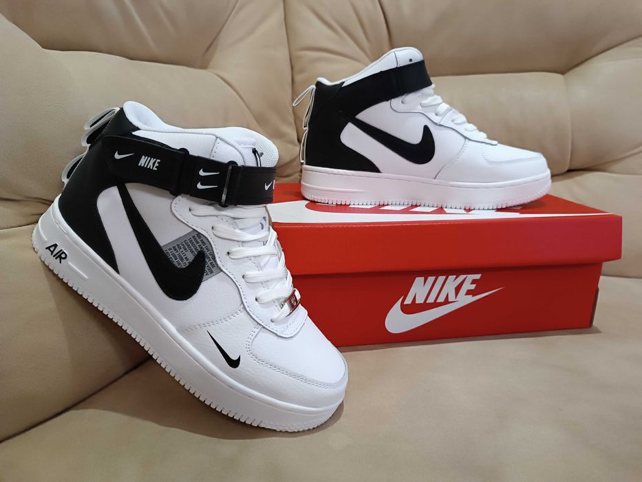 Зимові кросівки Nike Air Force 1 (шкіра. хутро) 3 кольори