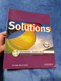 Підручник з англійської мови Solutions intermediate (1 видання) + диск