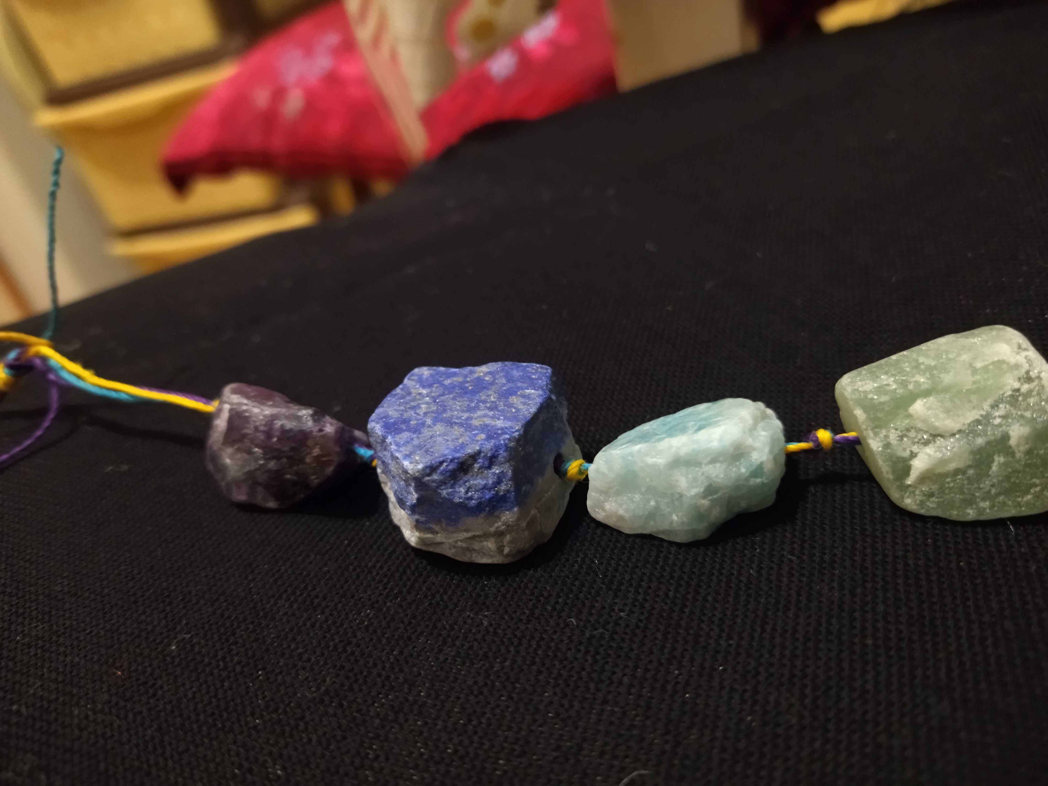 Новий набір 7 чакр натуральне каміння лазурит сердолік аметист