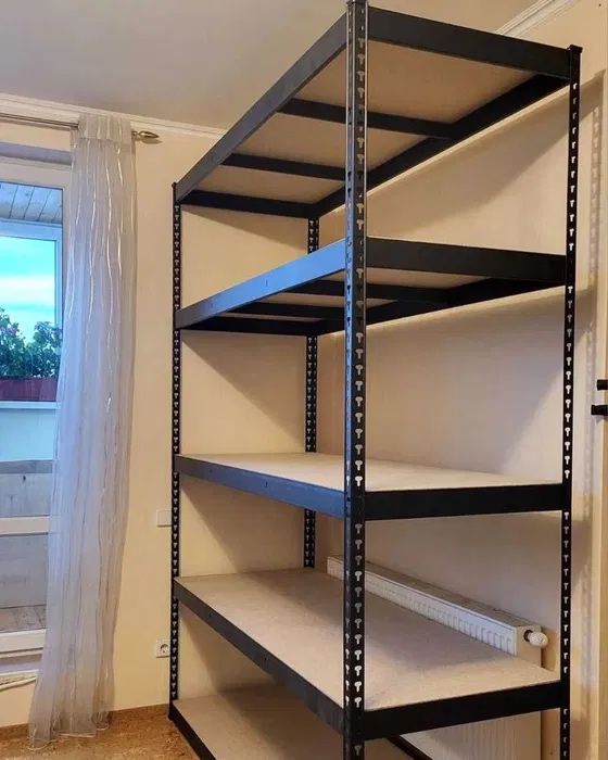Стелаж металевий оцинкований/фарбований  Полиці, ДСП(МДФ)МЕТАЛ