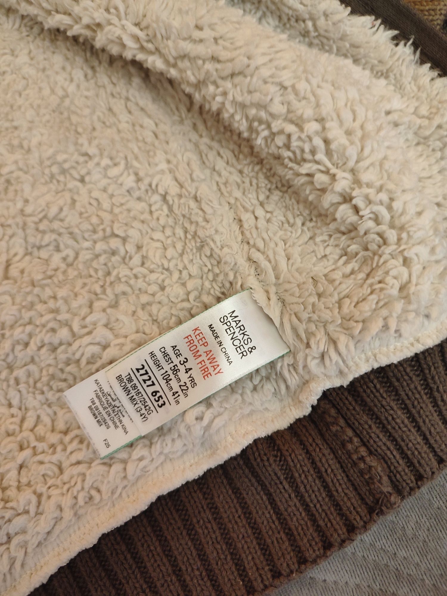 Ciepły sweter z misiem i spodnie 98/104, Marks & Spencer, Next
