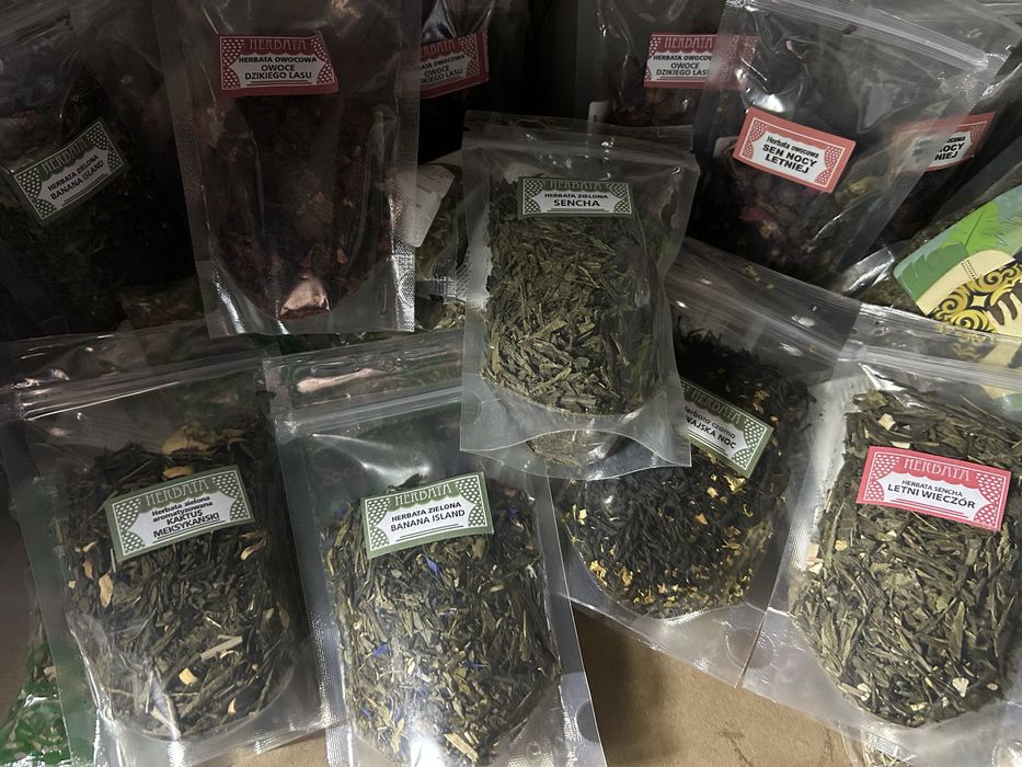 Wyprzedaz Herbaty zielona czarna owocowa sypana 50g