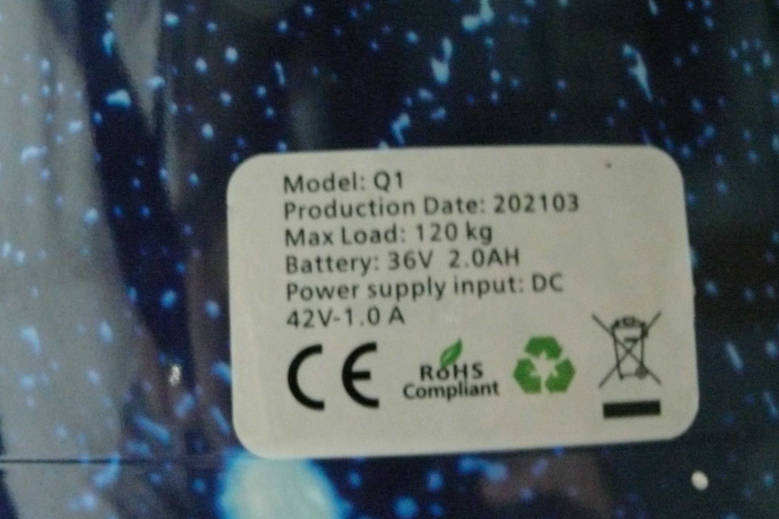 Hoverboard Q1 Modelo Galaxy
