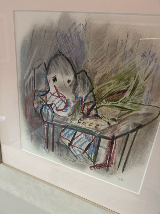 Júlio Pomar, Elefante estudioso x2 litografia