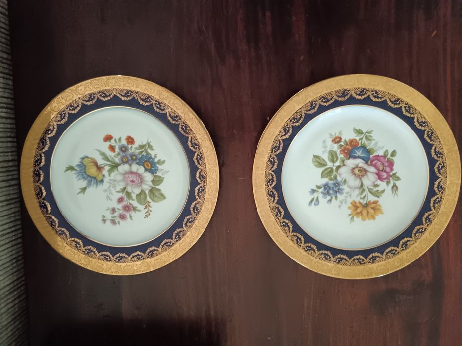 Pratos vista Alegre Palácio da Ajuda e Limoges